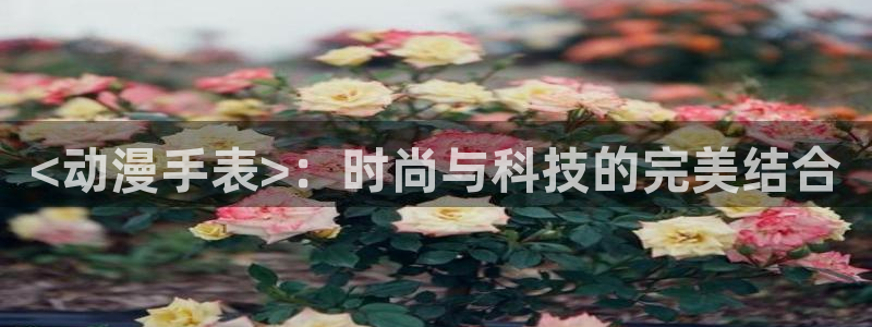 囧次元动漫app官网下载：<动漫手表>：时尚与科技的完美结合